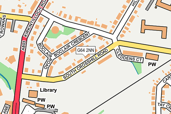 G64 2NN map - OS OpenMap – Local (Ordnance Survey)