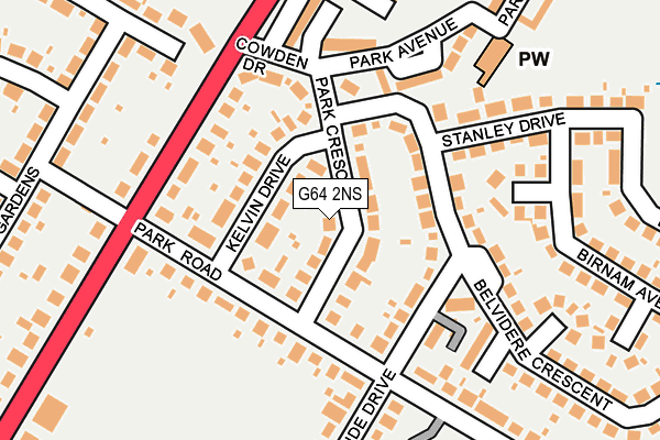 G64 2NS map - OS OpenMap – Local (Ordnance Survey)