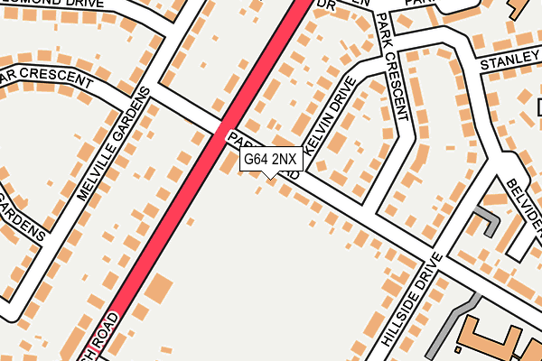 G64 2NX map - OS OpenMap – Local (Ordnance Survey)