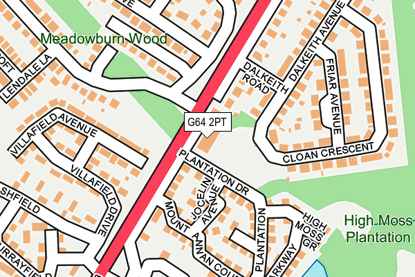 G64 2PT map - OS OpenMap – Local (Ordnance Survey)