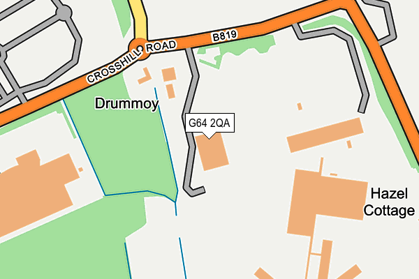 G64 2QA map - OS OpenMap – Local (Ordnance Survey)