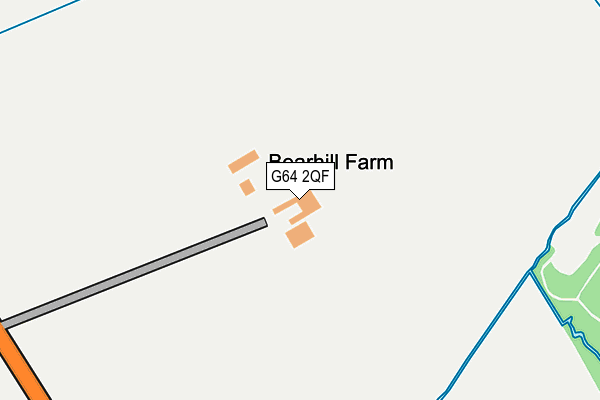 G64 2QF map - OS OpenMap – Local (Ordnance Survey)