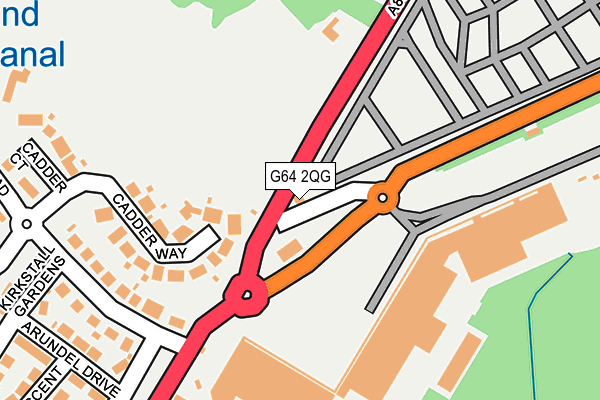 G64 2QG map - OS OpenMap – Local (Ordnance Survey)
