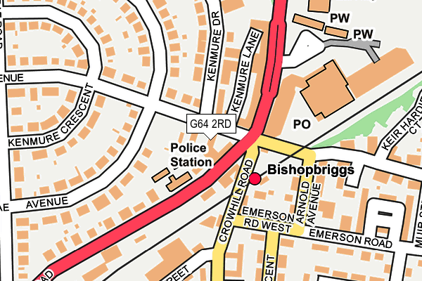 G64 2RD map - OS OpenMap – Local (Ordnance Survey)