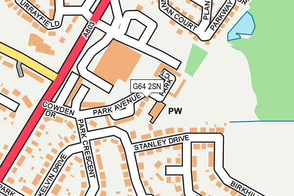 G64 2SN map - OS OpenMap – Local (Ordnance Survey)