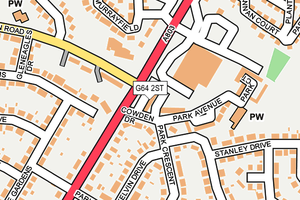 G64 2ST map - OS OpenMap – Local (Ordnance Survey)