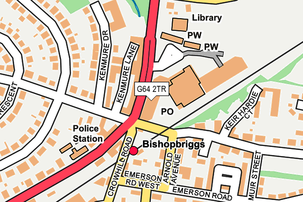 G64 2TR map - OS OpenMap – Local (Ordnance Survey)