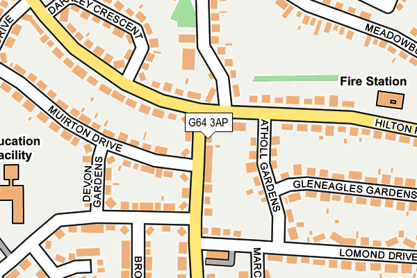 G64 3AP map - OS OpenMap – Local (Ordnance Survey)