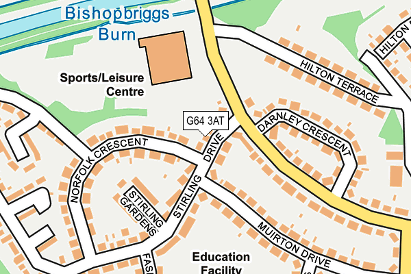 G64 3AT map - OS OpenMap – Local (Ordnance Survey)