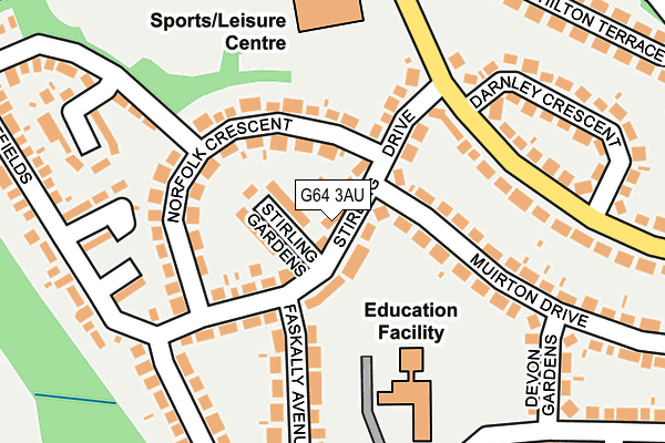 G64 3AU map - OS OpenMap – Local (Ordnance Survey)