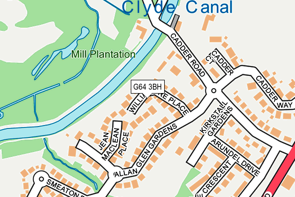 G64 3BH map - OS OpenMap – Local (Ordnance Survey)