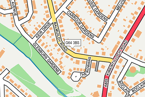 G64 3BS map - OS OpenMap – Local (Ordnance Survey)