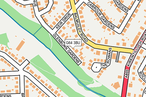 G64 3BU map - OS OpenMap – Local (Ordnance Survey)