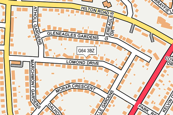 G64 3BZ map - OS OpenMap – Local (Ordnance Survey)