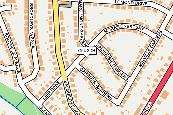 G64 3DH map - OS OpenMap – Local (Ordnance Survey)