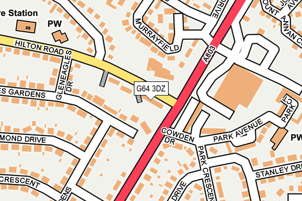 G64 3DZ map - OS OpenMap – Local (Ordnance Survey)