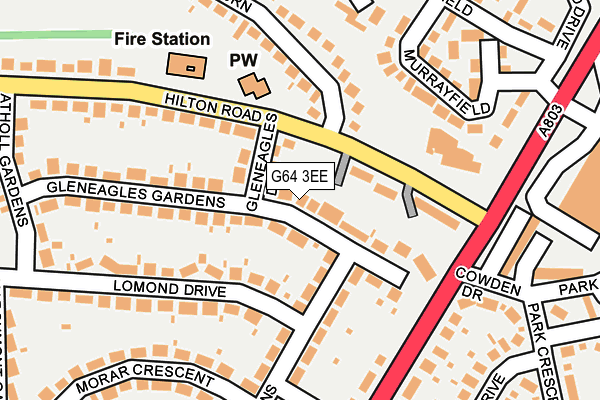 G64 3EE map - OS OpenMap – Local (Ordnance Survey)