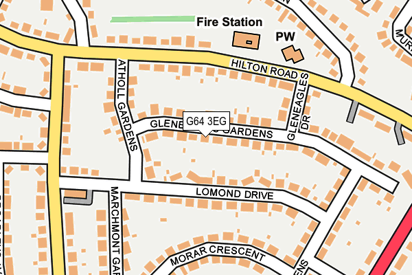 G64 3EG map - OS OpenMap – Local (Ordnance Survey)