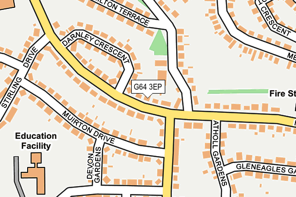 G64 3EP map - OS OpenMap – Local (Ordnance Survey)