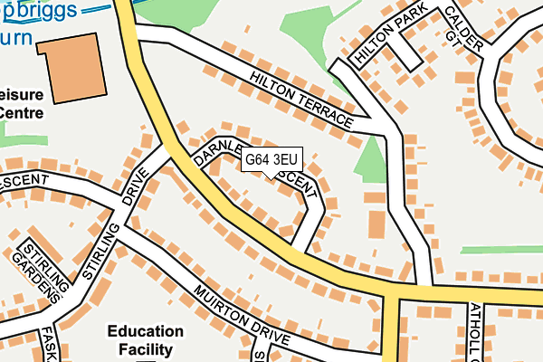 G64 3EU map - OS OpenMap – Local (Ordnance Survey)