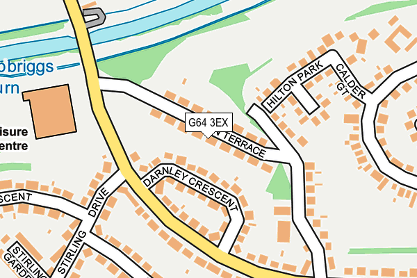 G64 3EX map - OS OpenMap – Local (Ordnance Survey)