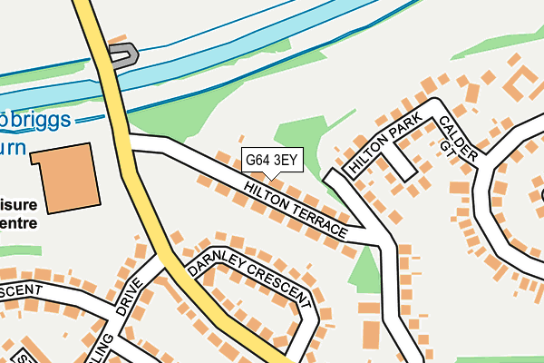 G64 3EY map - OS OpenMap – Local (Ordnance Survey)