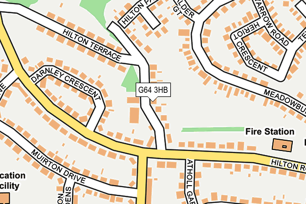 G64 3HB map - OS OpenMap – Local (Ordnance Survey)