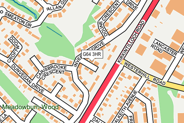 G64 3HR map - OS OpenMap – Local (Ordnance Survey)