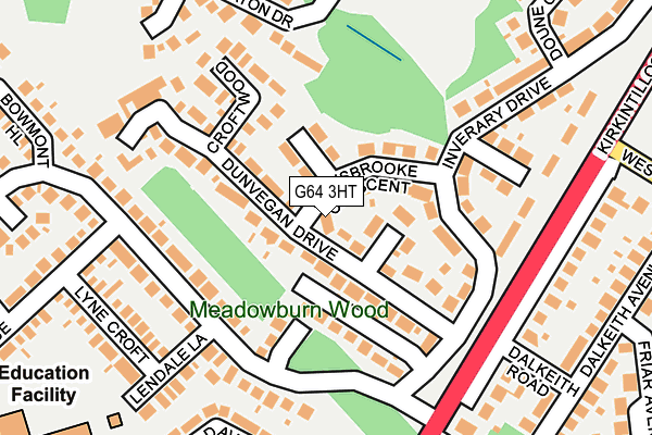 G64 3HT map - OS OpenMap – Local (Ordnance Survey)