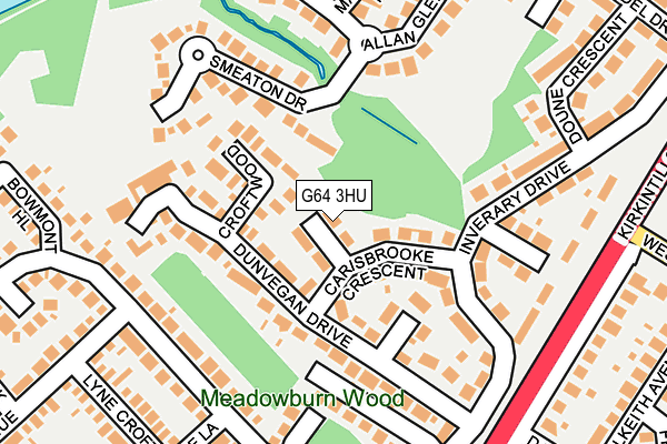 G64 3HU map - OS OpenMap – Local (Ordnance Survey)