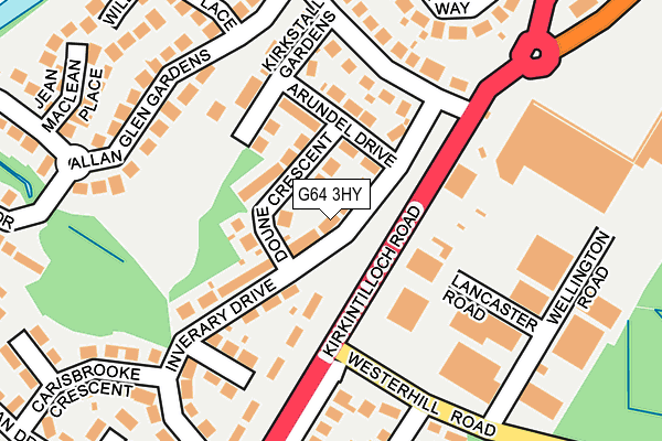 G64 3HY map - OS OpenMap – Local (Ordnance Survey)