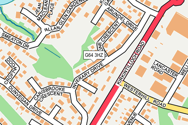 G64 3HZ map - OS OpenMap – Local (Ordnance Survey)