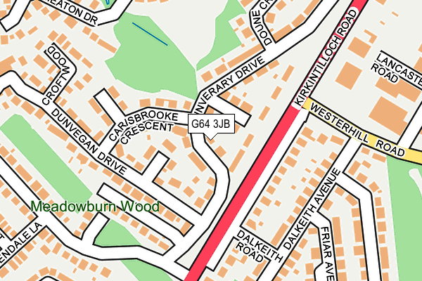 G64 3JB map - OS OpenMap – Local (Ordnance Survey)