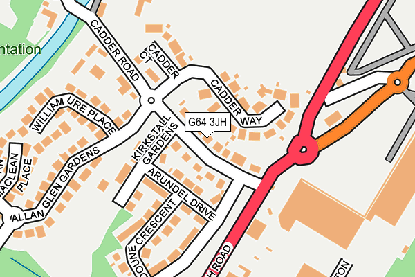 G64 3JH map - OS OpenMap – Local (Ordnance Survey)