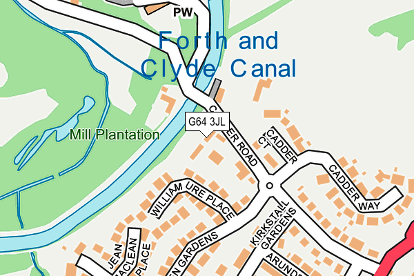 G64 3JL map - OS OpenMap – Local (Ordnance Survey)