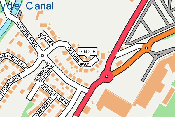 G64 3JP map - OS OpenMap – Local (Ordnance Survey)