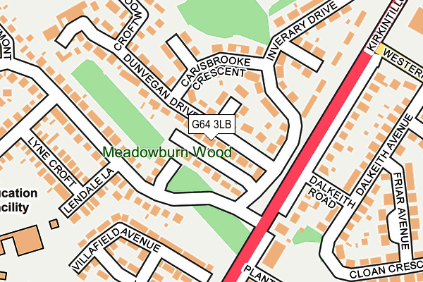 G64 3LB map - OS OpenMap – Local (Ordnance Survey)