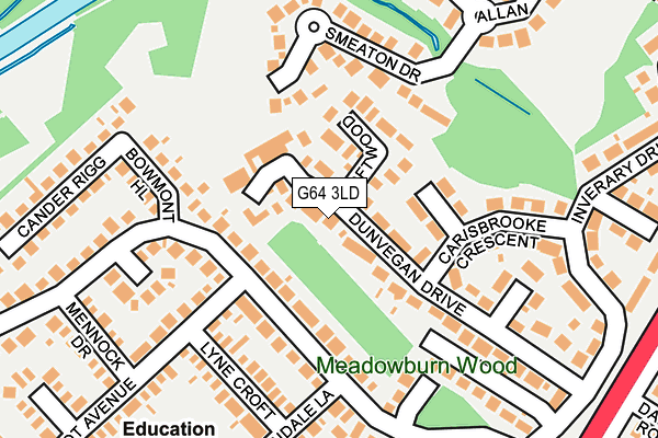 G64 3LD map - OS OpenMap – Local (Ordnance Survey)