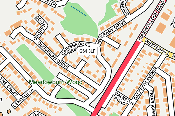 G64 3LF map - OS OpenMap – Local (Ordnance Survey)