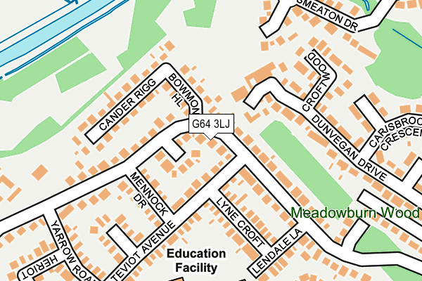 G64 3LJ map - OS OpenMap – Local (Ordnance Survey)