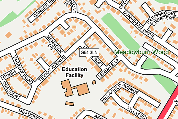 G64 3LN map - OS OpenMap – Local (Ordnance Survey)