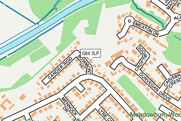 G64 3LP map - OS OpenMap – Local (Ordnance Survey)