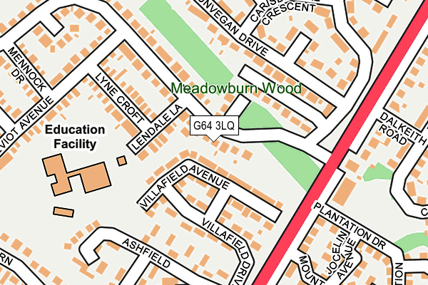 G64 3LQ map - OS OpenMap – Local (Ordnance Survey)