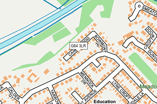 G64 3LR map - OS OpenMap – Local (Ordnance Survey)