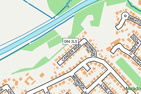 G64 3LS map - OS OpenMap – Local (Ordnance Survey)