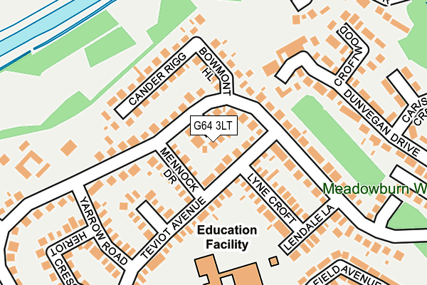 G64 3LT map - OS OpenMap – Local (Ordnance Survey)