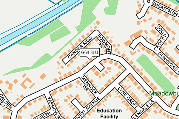 G64 3LU map - OS OpenMap – Local (Ordnance Survey)
