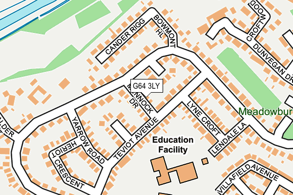 G64 3LY map - OS OpenMap – Local (Ordnance Survey)