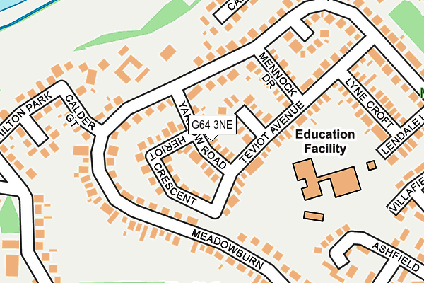 G64 3NE map - OS OpenMap – Local (Ordnance Survey)