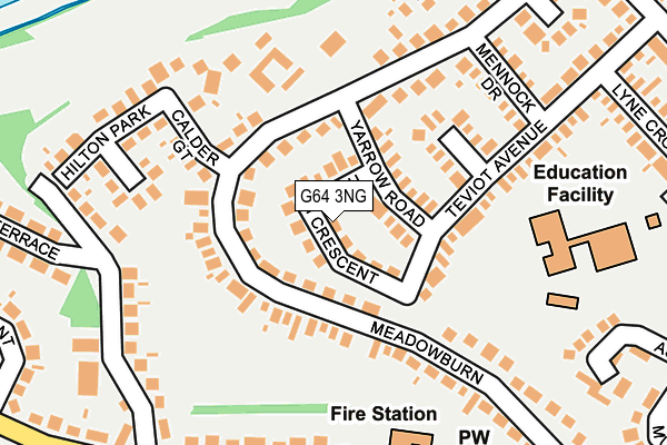 G64 3NG map - OS OpenMap – Local (Ordnance Survey)